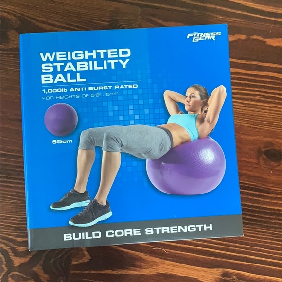 fitness gear weighted stability ball